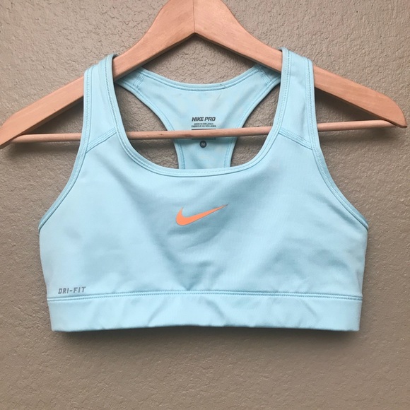 baby blue nike sports bra